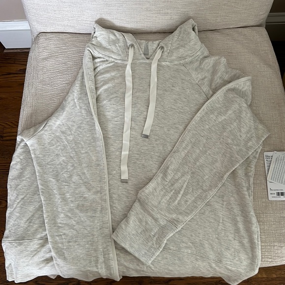 Athleta oatmeal colored sweatshirt. Size L. - Picture 1 of 4